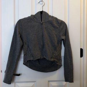 Grey Abercrombie Zip-Up Hoodie
